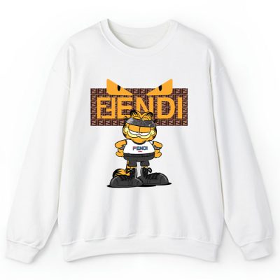 Fendi Roma Diabolic Eyes Garfield Crewneck Sweatshirt CSTB0266
