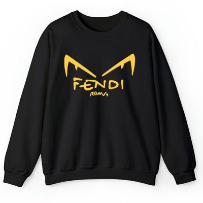 Fendi Roma Diabolic Eyes Logo Crewneck Sweatshirt CSTB0248