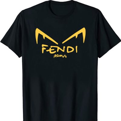 Fendi Roma Diabolic Eyes Logo Unisex T-Shirt TTB2559