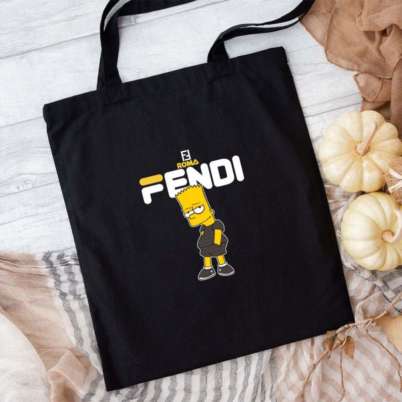 Fendi Roma Simson Cotton Canvas Tote Bag TTB1259