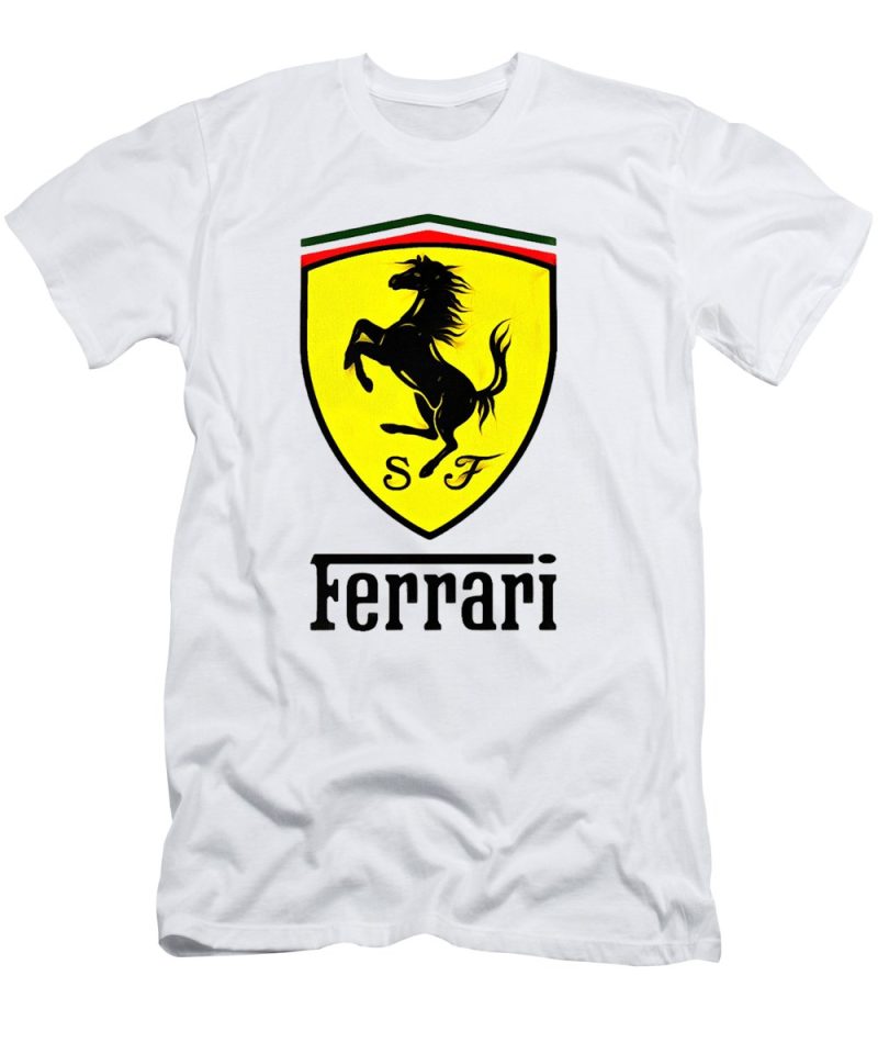 Ferrari Emblem Fashion Cotton Tee Unisex T-Shirt FTS200