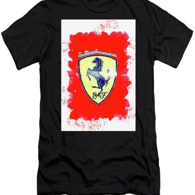 Ferrari Logo Valentino Visentini Fashion Cotton Tee Unisex T-Shirt FTS201