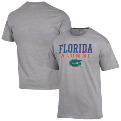 Florida Gators Champion Alumni Logo Stack T-Shirt - Gray