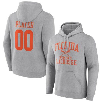Florida Gators Lacrosse Pick-A-Player NIL Gameday Tradition Pullover Hoodie- Gray