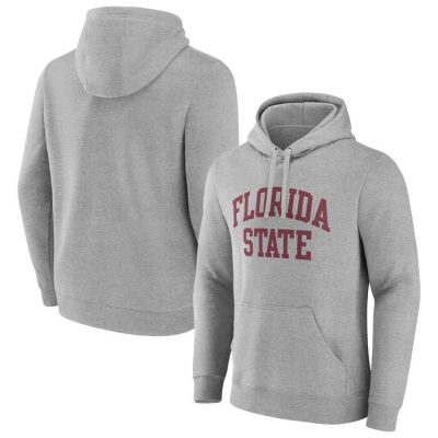 Florida State Seminoles Basic Arch Pullover Hoodie - Gray