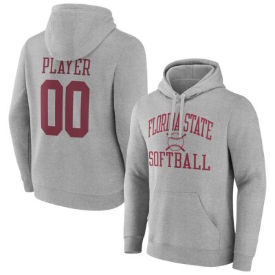 Florida State Seminoles Softball Pick-A-Player NIL Gameday Tradition Pullover Hoodie - Gray