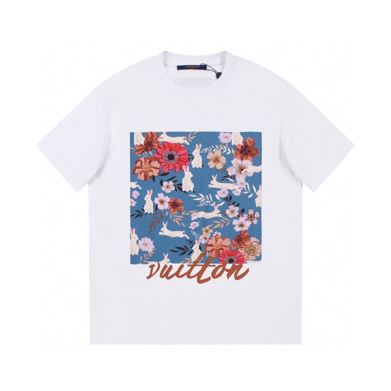 Flower Cotton LV Tee Unisex T-Shirt FTS322