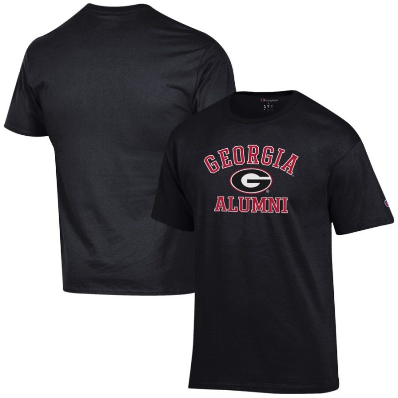 Georgia Bulldogs Champion Alumni Logo T-Shirt - Black