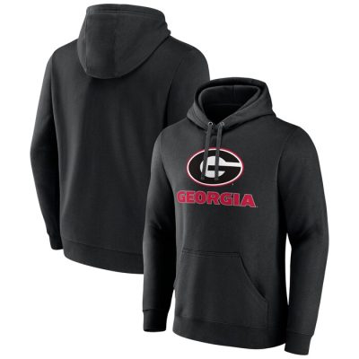 Georgia Bulldogs Lockup Team Pullover Hoodie - Black