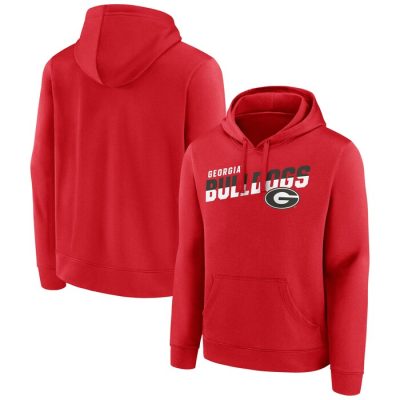 Georgia Bulldogs Quick Slant Pullover Hoodie - Red