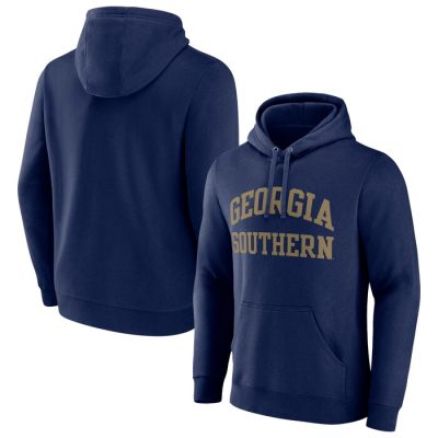 Georgia Southern Eagles Basic Arch Pullover Hoodie - Navy