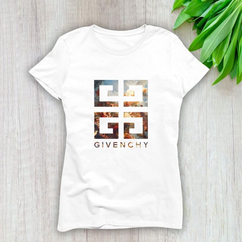 Givenchy Logo Luxury Lady T-Shirt Luxury Tee For Women LDS1300