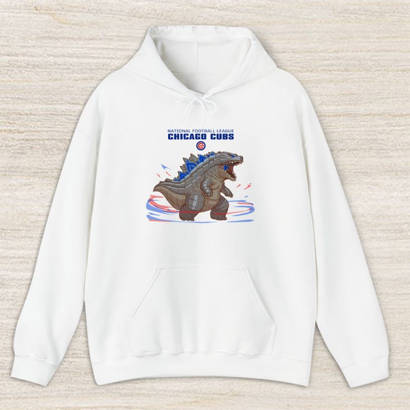 Godzilla X Chicago Cubs Team X MLB X American Football Unisex Pullover Hoodie TAH3050