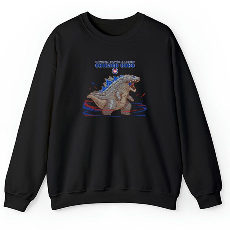 Godzilla X Chicago Cubs Team X MLB X American Football Unisex Sweatshirt TAS3050