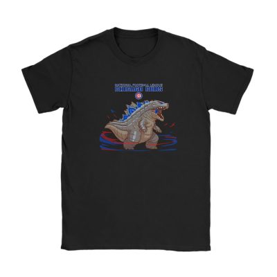 Godzilla X Chicago Cubs Team X MLB X American Football Unisex T-Shirt Cotton Tee TAT3050