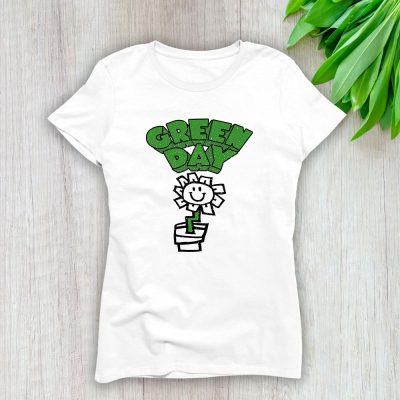 Green Day Flower Pot Lady T-Shirt Women Tee For Fans TLT2344