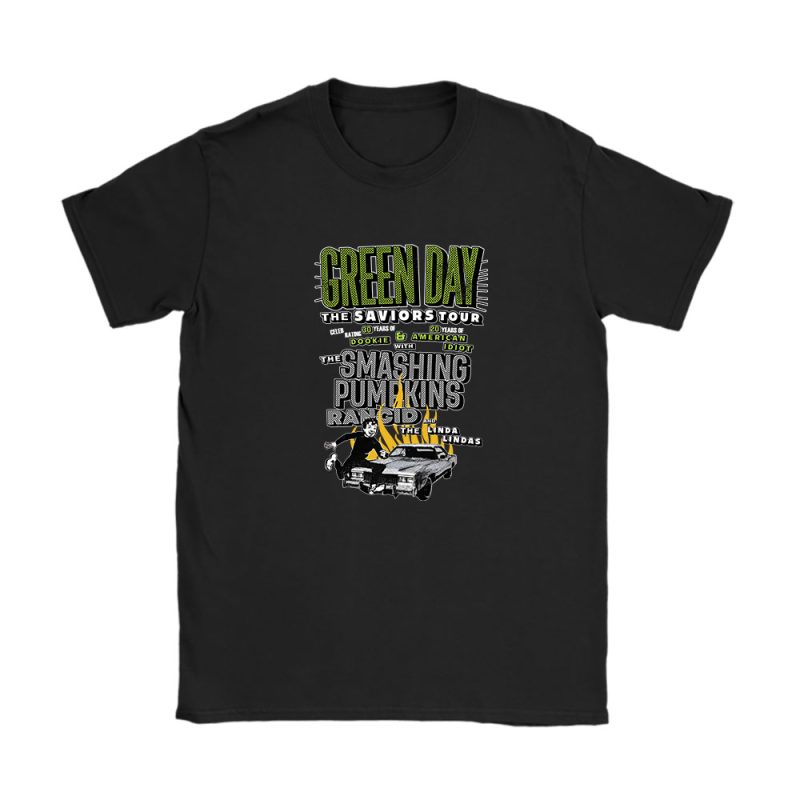 Green Day The Saviors 2024 Tour Unisex T-Shirt Cotton Tee TAT3790