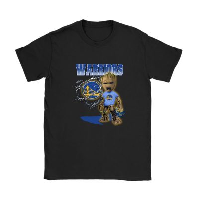 Groot NBA Golden State Warriors Unisex T-Shirt Cotton Tee TAT3493