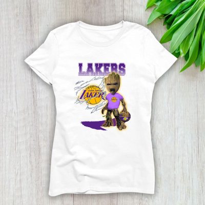 Groot NBA Los Angeles Lakers Lady T-Shirt Women Tee For Fans TLT1306
