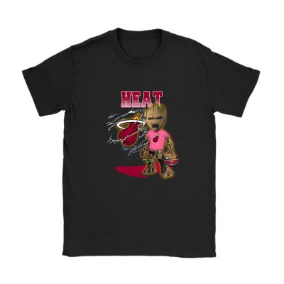 Groot NBA Miami Heat Unisex T-Shirt Cotton Tee TAT3497