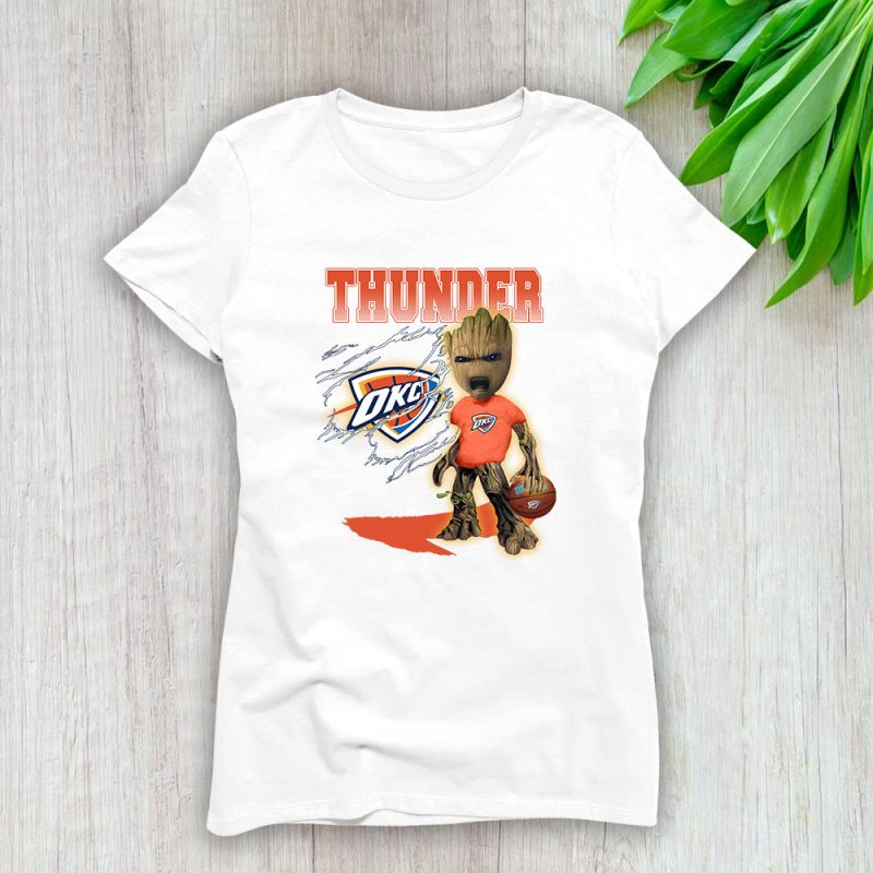 Groot NBA Oklahoma City Thunder Lady T-Shirt Women Tee For Fans TLT1311