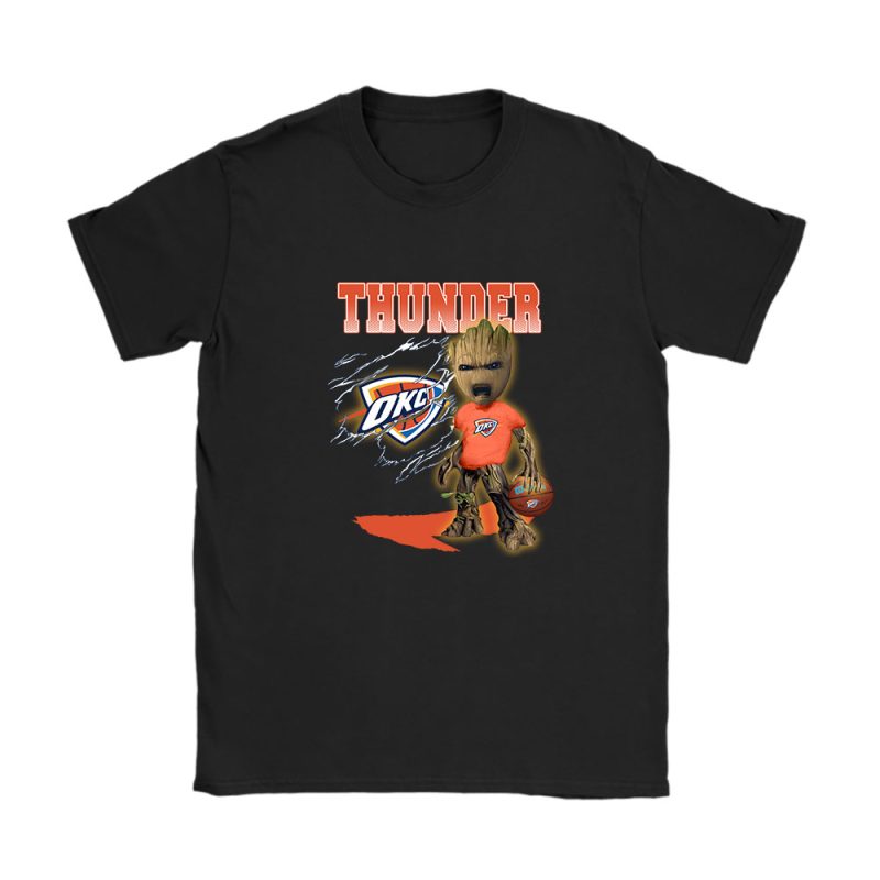 Groot NBA Oklahoma City Thunder Unisex T-Shirt Cotton Tee TAT3500