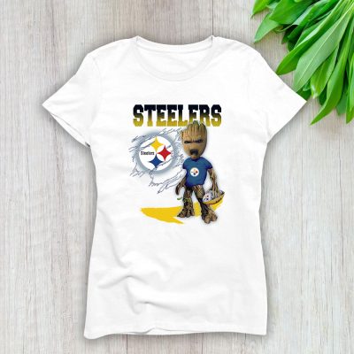 Groot NFL Pittsburgh Steelers Lady T-Shirt Women Tee For Fans TLT1313