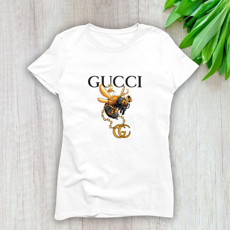 Gucci Bee King Lady T-Shirt Luxury Tee For Women LDS1306