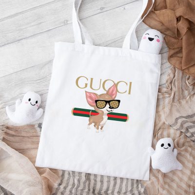 Gucci Chihuahua Cotton Canvas Tote Bag TTB1454