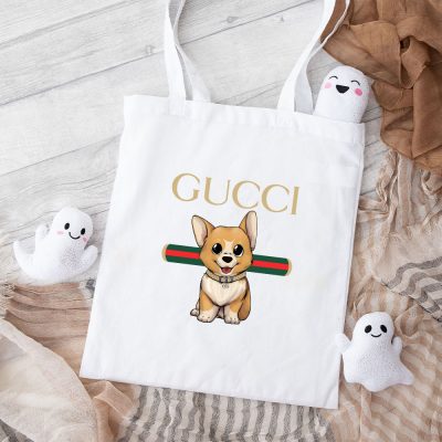 Gucci Corgi Cotton Canvas Tote Bag TTB1449