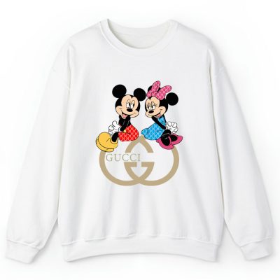 Gucci Mickey Mouse And Minnie Mouse Couple Crewneck Sweatshirt CSTB0364