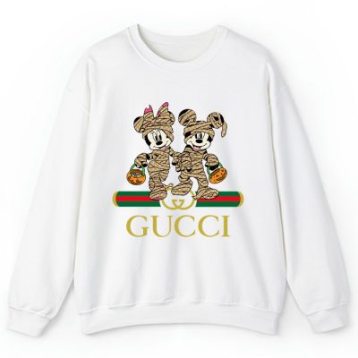 Gucci Mickey Mouse And Minnie Mouse Couple Halloween Crewneck Sweatshirt CSTB0294