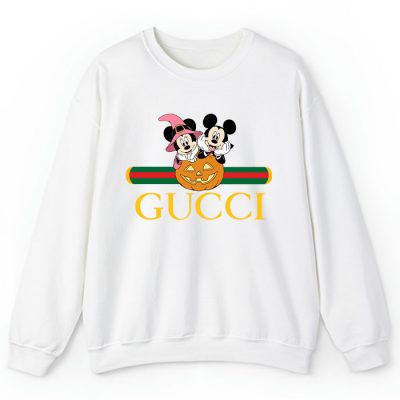Gucci Mickey Mouse And Minnie Mouse Couple Halloween Crewneck Sweatshirt CSTB0454