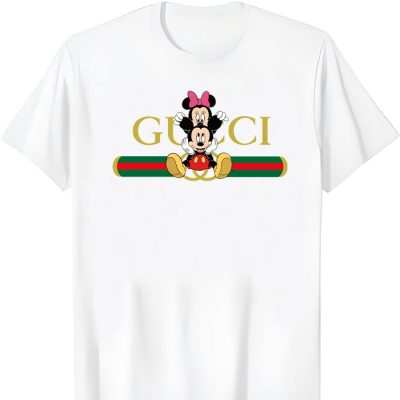 Gucci Mickey Mouse And Minnie Mouse Couple Unisex T-Shirt NTB2568