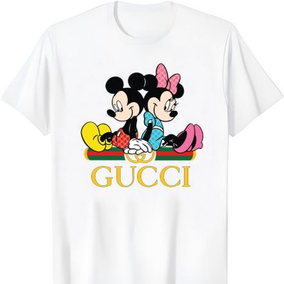 Gucci Mickey Mouse And Minnie Mouse Couple Unisex T-Shirt NTB2571