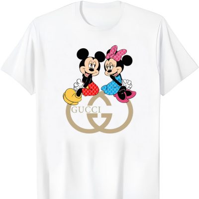 Gucci Mickey Mouse And Minnie Mouse Couple Unisex T-Shirt TTB2234