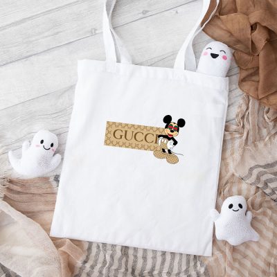 Gucci Mickey Mouse Cotton Canvas Tote Bag TTB1362