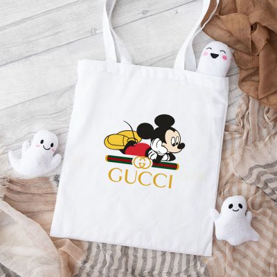 Gucci Mickey Mouse Cotton Canvas Tote Bag TTB1384