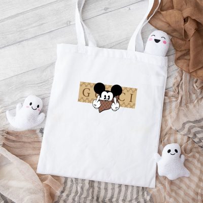 Gucci Mickey Mouse Cotton Canvas Tote Bag TTB1387