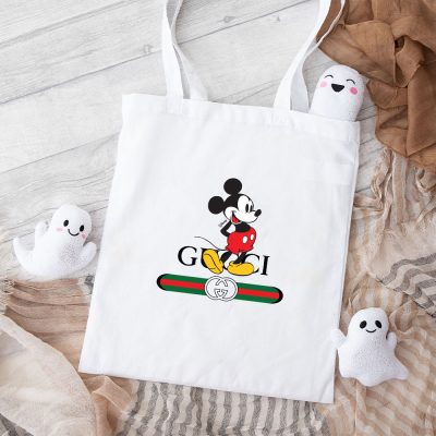 Gucci Mickey Mouse Cotton Canvas Tote Bag TTB1395