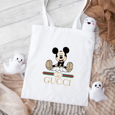 Gucci Mickey Mouse Cotton Canvas Tote Bag TTB1414