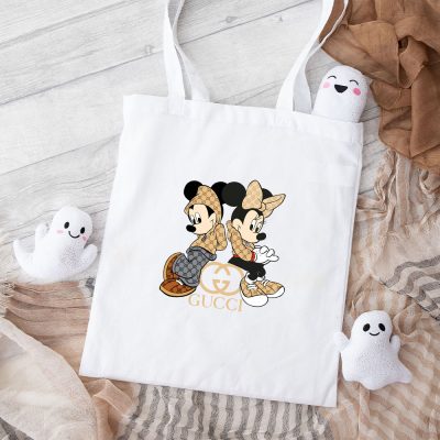 Gucci Mickey Mouse Cotton Canvas Tote Bag TTB1416