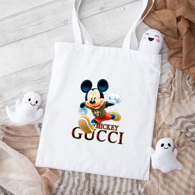 Gucci Mickey Mouse Cotton Canvas Tote Bag TTB1418