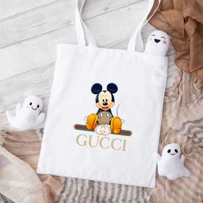 Gucci Mickey Mouse Cotton Canvas Tote Bag TTB1463