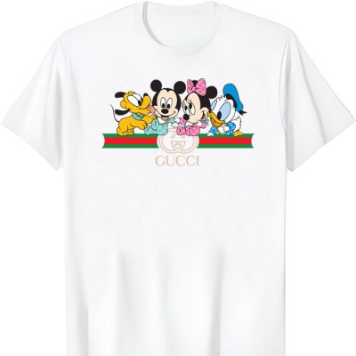 Gucci Mickey Mouse Kid And Friend Unisex T-Shirt NTB2574