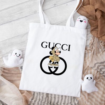 Gucci Mickey Mouse With Bag Cotton Canvas Tote Bag TTB1472