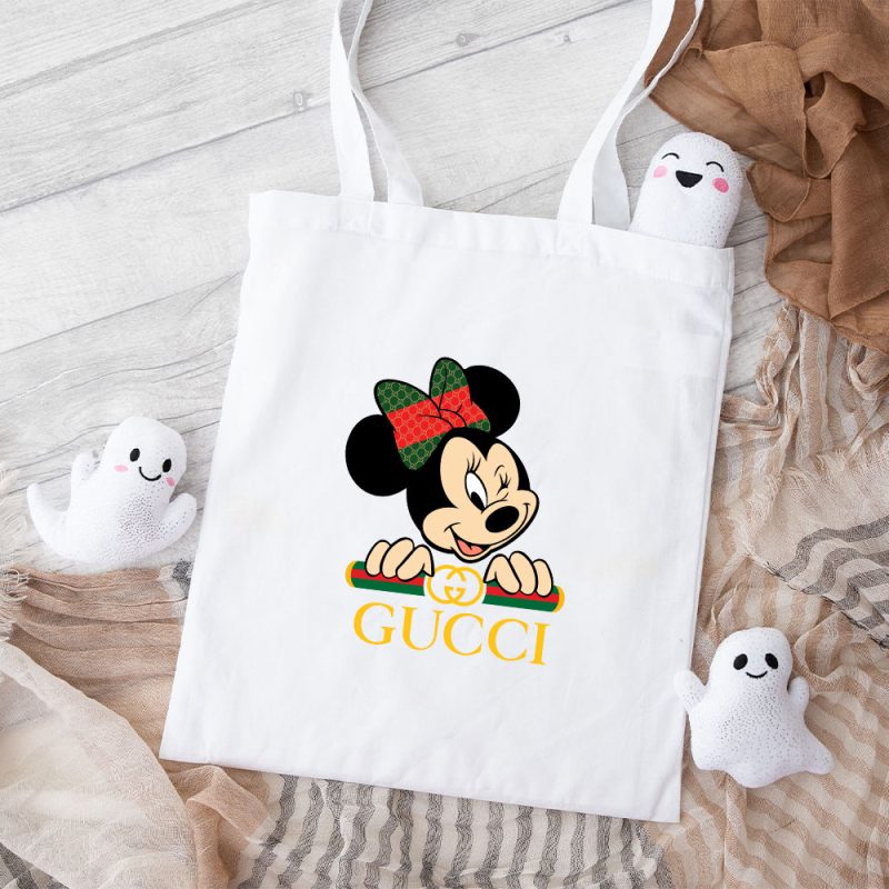 Gucci Minnie Mouse Cotton Canvas Tote Bag TTB1343