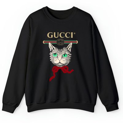 Gucci Mystic Cat Embellished Crewneck Sweatshirt CSTB0334