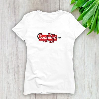 Gucci Snake Supreme Lady T-Shirt Luxury Tee For Women LDS1336