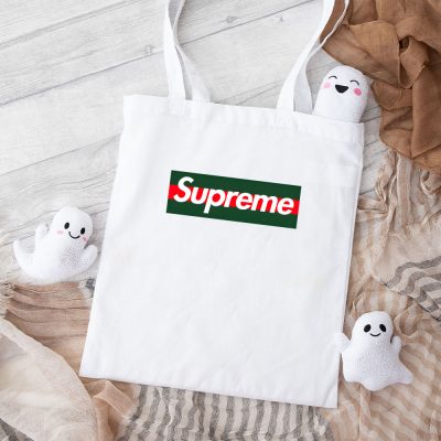 Gucci Supreme Logo Cotton Canvas Tote Bag TTB1347